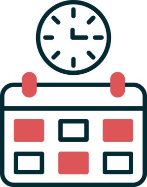 saat, saat, simge vektör illüstrasyonunu izle