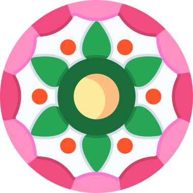 Mandala 'nın temel çizimi, kutsal geometri kavramı