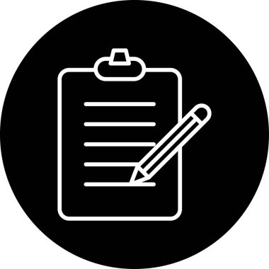 Belge simgesi, vektör illüstrasyonu basit tasarımı test et