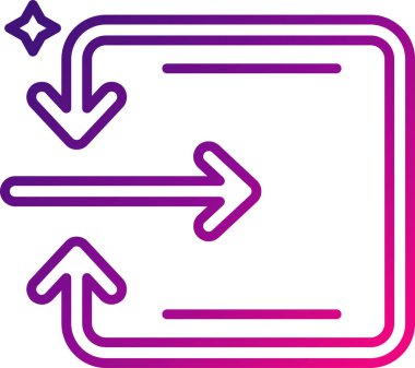 Oklar. Web simgesi basit illüstrasyon