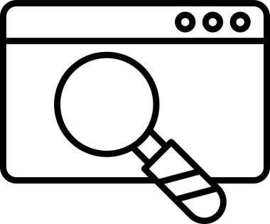 Veri analizi. Web simgesi basit illüstrasyon 