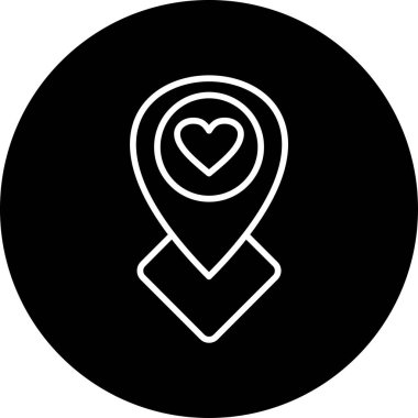 Konum haritası işaretleyici. vektör simgesi