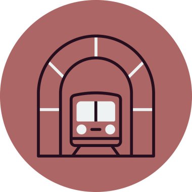 Tünel ağ simgesi vektör çizimi 