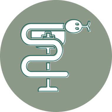 Yılan. Web simgesi basit illüstrasyon 