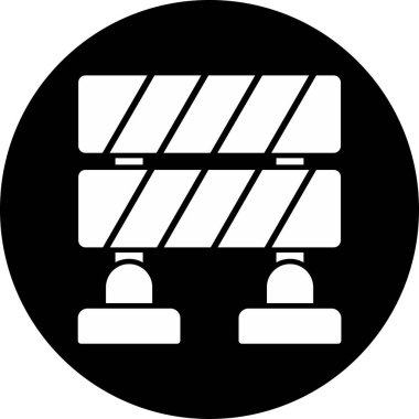 Bariyer ağ simgesi vektör illüstrasyonu