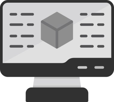 Dijital simge. Web tasarımı için özet çizim vektörü