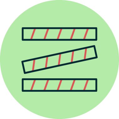 Polis Çizgisi Web simgesi vektör illüstrasyonu