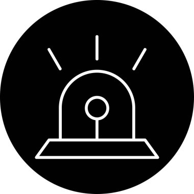 Siren sesi. Web simgesi basit illüstrasyon 