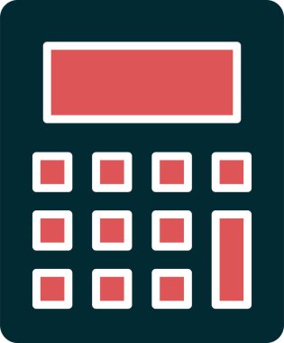 Calculator icon, vector illustration simple design