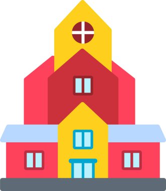 Modern yapı simgesinin vektör illüstrasyonu