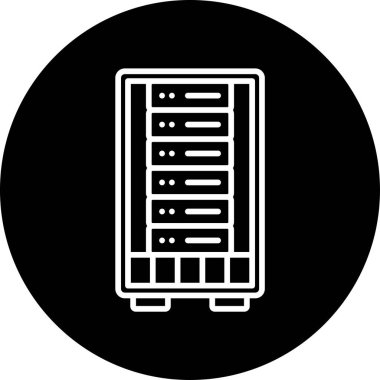 ağ paylaşım sunucu vektör illüstrasyonu