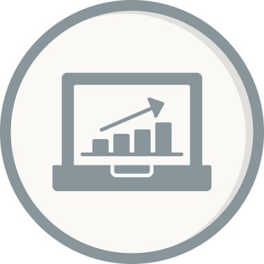 işletme büyüme grafiği vektör simgesi