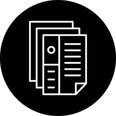 CV belgesi. Web simgesi basit illüstrasyon