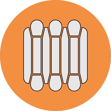 Pamuk Bud web simgesi, basit vektör illüstrasyonu