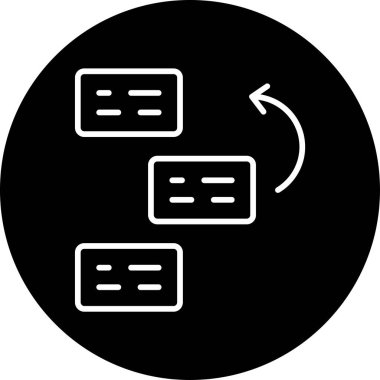 Basamaklar. Web simgesi basit illüstrasyon