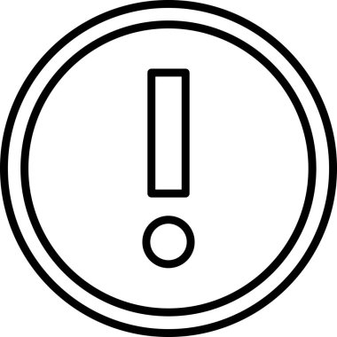 Ünlem işareti. vektör illüstrasyonu