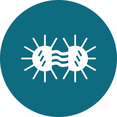 Neisseria Gonorrhoeae Vektör Simgesi Beyaz Arkaplanda İzole Edildi  