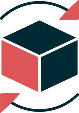 Engelleme zinciri. Web simgesi basit tasarım
