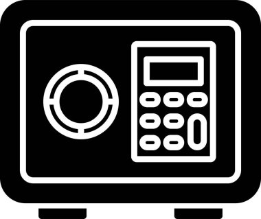 Güvenli Kutu. Web simgesi basit illüstrasyon