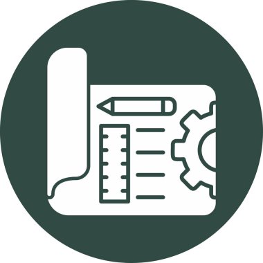 Ayrıntılı plan. Web simgesi vektör illüstrasyonu