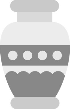 Vazo. Web simgesi basit illüstrasyon