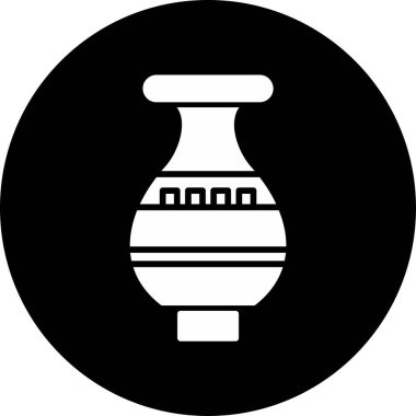 Vazo. Web simgesi basit illüstrasyon