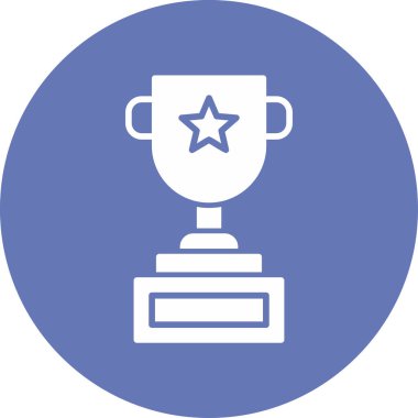 Kupa simgesi, vektör illüstrasyonu basit tasarım