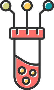 Basit Biyoloji simgesinin vektör çizimi,