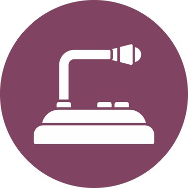 mikrofon simgesi, vektör illüstrasyonu 