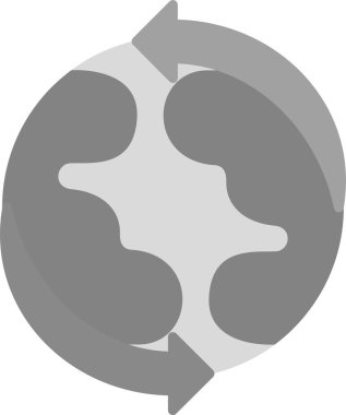 Basit bir Global simgesi. vektör tasarımı