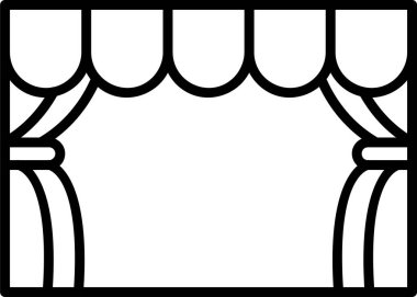 sahne web simge vektör çizim