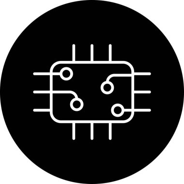 Çip simgesi vektör illüstrasyon tasarımı