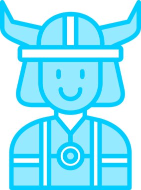 viking. Web simgesi basit illüstrasyon 