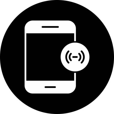 mobil yardım noktası simgesi, vektör illüstrasyonu basit tasarım