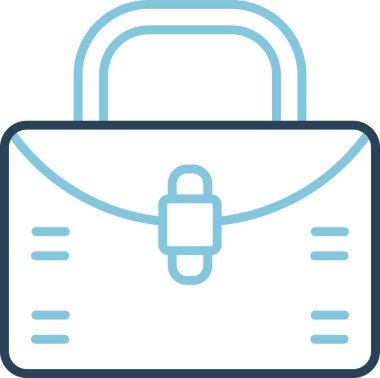 Çanta. Web simgesi basit illüstrasyon