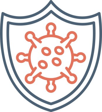 Virüs Kalkanı vektör illüstrasyonu 