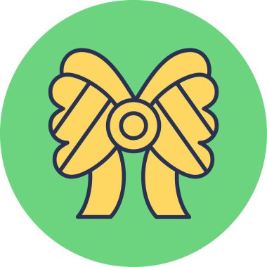 Kurdele yayı. Web simgesi basit illüstrasyon