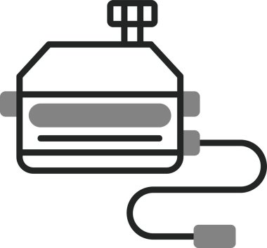 Servo. Web simgesi basit illüstrasyon