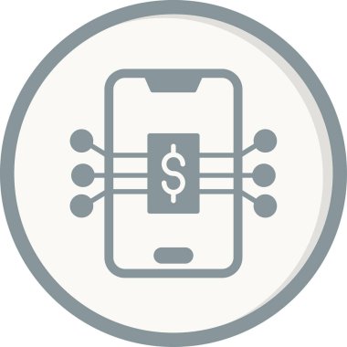 Dijital simge. Web tasarımı için özet çizim vektörü