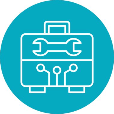 Alet çantası. Web simgesi basit tasarım 