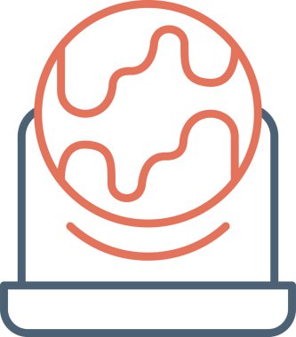 Basit bir Global simgesi. vektör tasarımı