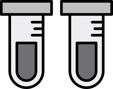 Test tüplerinin basit çizgi çizimi