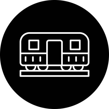 Web simgesi tren, illüstrasyon vektör  