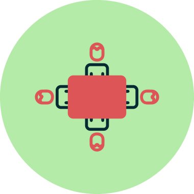 Basit simgeyi karşılama vektör illüstrasyonu