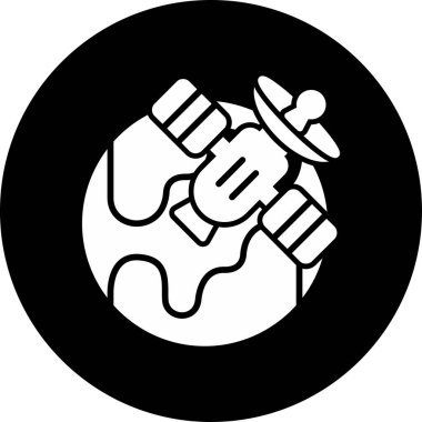 Uydu anten simge vektör çizim 