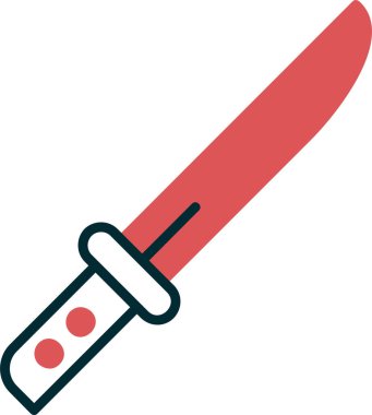 Basit ağ bıçağı simgesi düz vektör 