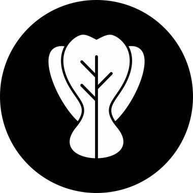 Bok Choy. Web simgesi basit illüstrasyon