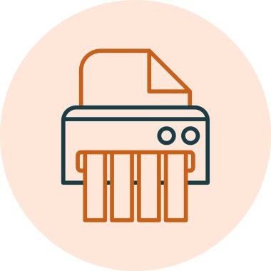 Yazıcı, web simgesi basit illüstrasyon