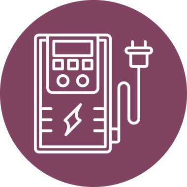 Kesintisiz Güç Arzı Elektrik Cihazı. Basit resimleme