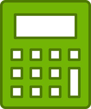 Calculator icon, vector illustration simple design